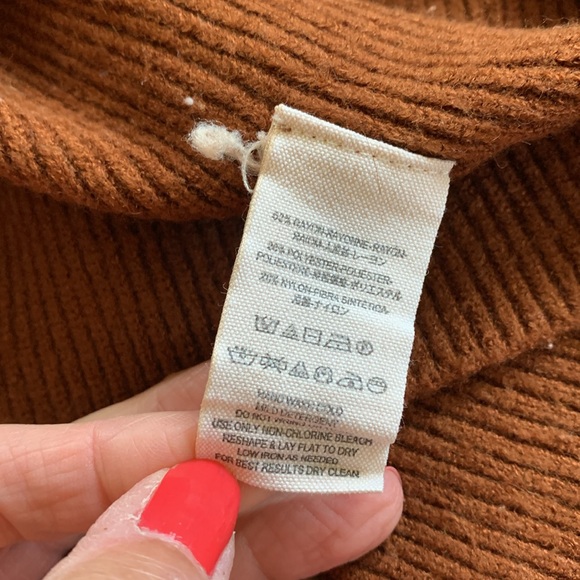 Free People burnt sienna cowl neck sweater - Picture 10 of 11
